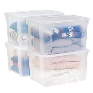 Akro-Mils Attached Lid Containers: 65 lb. Capacity:Boxes:Bins