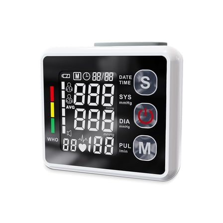 AlphaGeek Wrist Blood Pressure Monitor for Home Use, 2x99 Readings Memory