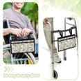 thumbnail image 3 of Jiueut Colorful Flower Wheelchair Bags to Hang on Side 2 Pockets for Men Wheelchair Accessories with Pouches Hang on Side Easy to Install Wheelchair Side Bag for Seniors, 3 of 7
