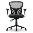 thumbnail image 6 of Click365 Flow Mid Back Mesh Office Chair Lumbar Support Extra Padded Seat Black, 6 of 12