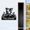 thumbnail image 3 of Handmadetneonsign Pig House Number, Animal Husbandry Home Address Metal, Farm House Address Sign 64631, 3 of 5