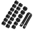 thumbnail image 1 of Tapas De Cubierta De Tornillo De Rueda De Tuerca De 17 Mm, Protección Antirrobo Para Buje De Automóvil Con Clips Para 16 Piezas Con 4 Antirrobo Redondos, Diseño Compacto Para La, 1 of 7
