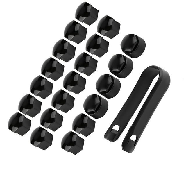 Tapas De Cubierta De Tornillo De Rueda De Tuerca De 17 Mm, Protección Antirrobo Para Buje De Automóvil Con Clips Para 16 Piezas Con 4 Antirrobo Redondos, Diseño Compacto Para La