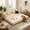 Beige, variant on 78" Boneless Couch, Noelse 5-in-1 Convertible Sofa Bed with Fixed-Shape Frame, Removable Armrests, Boneless Sofa, No Assembly Required, Corduroy, Living Room, Green