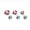 Pink, variant on 3pcs Crystal Stud Earrings Stainless Steel Ball Ear Tragus Cartilage Piercing-Crystal AB