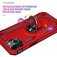 thumbnail image 3 of for iPhone 13 Case, iPhone 13 Phone Case, [Military Grade 16ft. Drop Tested] Ring Shockproof Protective Phone Case for iPhone 13,Red, 3 of 14