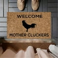 thumbnail image 5 of Welcome Mother Cluckers Cock Chicken Funny Cute Doormat Door Mat Welcome Friends Doormat Funny Doormat New Home Door Mat/ Rooster Rug/Mat 40*60Cm, 5 of 6