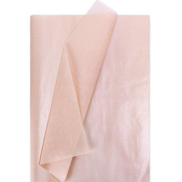 Papel de seda Whaline, 100 hojas, 35 x 50 cm, color rosa champán