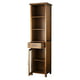 Teamson Home Avery Wooden Linen Tower Cabinet with Storage, Oiled Oak ...