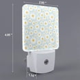 thumbnail image 2 of Naloa Daisies Flowers Night Lights Plug into Wall, Dusk to Dawn Sensor Warm White Led Night Light 0.5W, Nightlight suit for Adults, Bedroom, Bathroom, Hallway, Kitchen, 2 of 5