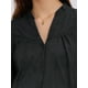 thumbnail image 5 of Camisa de maternidad de botón para mujer INSPIRE CHIC, de manga larga, de algodón jacquard, blusa semitranslúcida para trabajo en oficina, color negro, 5 of 6