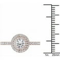thumbnail image 4 of 7/8 Carat T.W. Diamond Double Halo 14kt Rose Gold Engagement Ring, 4 of 5