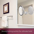 thumbnail image 4 of SHAR LED Lighted Magnifying Mirror - Dimmable Natural Light, Strong Suction Cup - Luna (White), 4 of 5