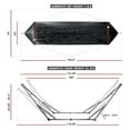 thumbnail image 2 of Tranquillo Universal 106" Double Hammock w/Adjustable Stand and Bag, Black, 2 of 12