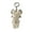White Little rabbit, variant on Elegant Plush Bear Keychain Charm Keyring Soft Furry Animal Pendant for Backpacks and Bags Fashion Accessory Decoration