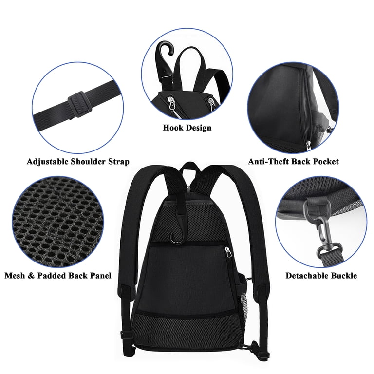 Large Pickleball Backpack, Padded Paddle Pocket, Adjustable Sling Pickleball Bag Backpack - Adjustable Sling, Large Capacity  main image 2