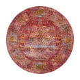 thumbnail image 3 of Unique Loom Baracoa Collection Area Rug - Rumba (5' 5" Round Red/Brown), 3 of 6