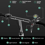 SMATEIGHT Foldable Adults Electric Scooter, 60V 3200W E-scooter Dual Motors, 45MPH & 50Miles, 10 All-terrain Tires Dual Disc Brake, Full Suspension
