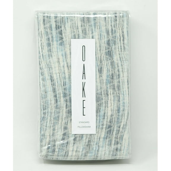 Oake Bedding 100% Cotton Striped Pillow Sham Grayson - STANDARD - Light Blue, 20 x 28