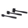 thumbnail image 4 of Fugacal DIY Leather Row Punch Tool,3Pcs Prong Punch Tool Set Fast Punching Various Sizes High Strength Professional Design DIY Leather Row Punch Tool,Leather Black Row Punch Set, 4 of 8