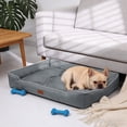 thumbnail image 4 of Orthopedic Dog Bed For Small Dogs Waterproof Rectangle Pet Mat Soft Comfortable Pet House Indoor Outdoor Cat Bed Non Slip Washable, 4 of 6