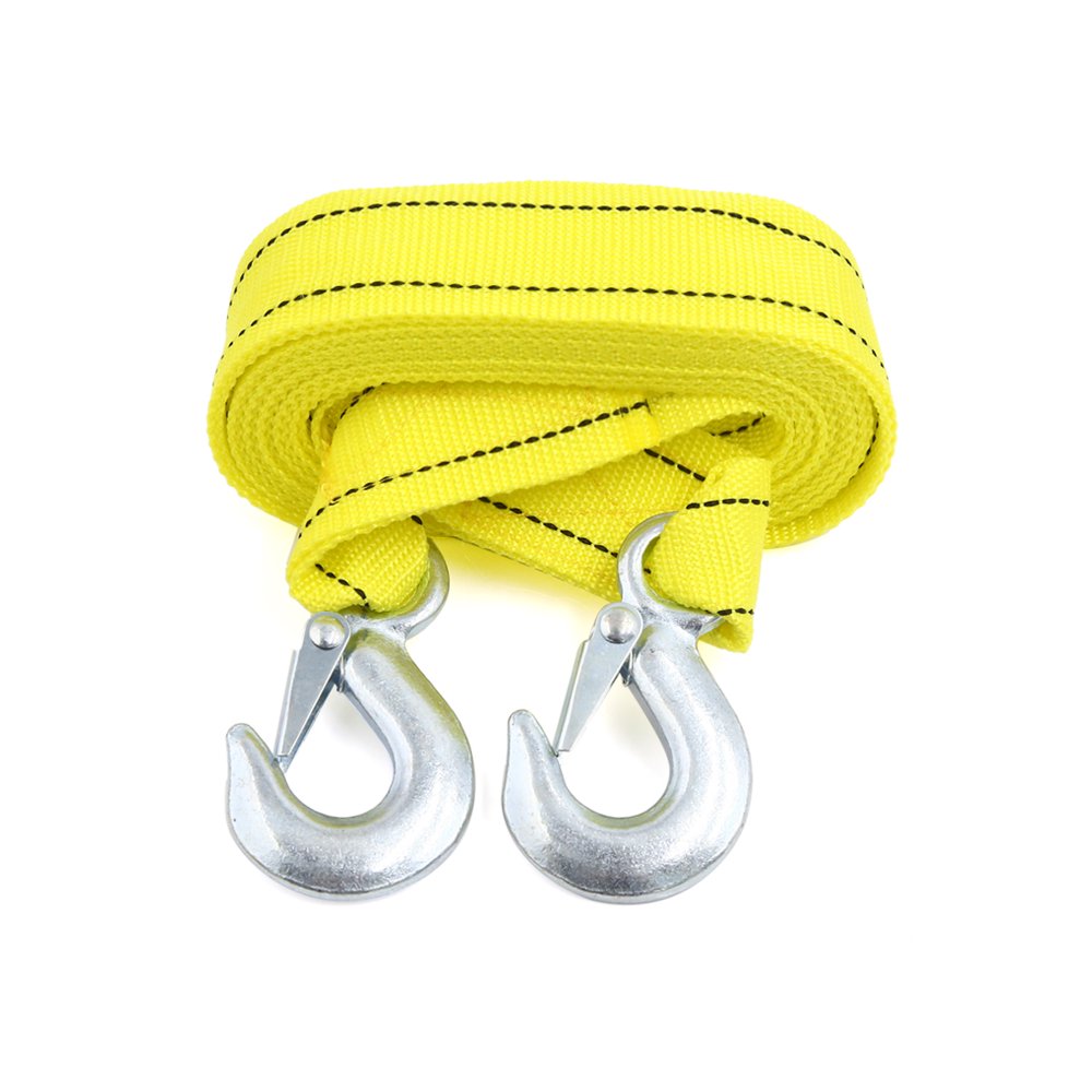 Towing Belt Rope Cable String with Hooks 4m 3 Tons Car Vehicle Boat Tow