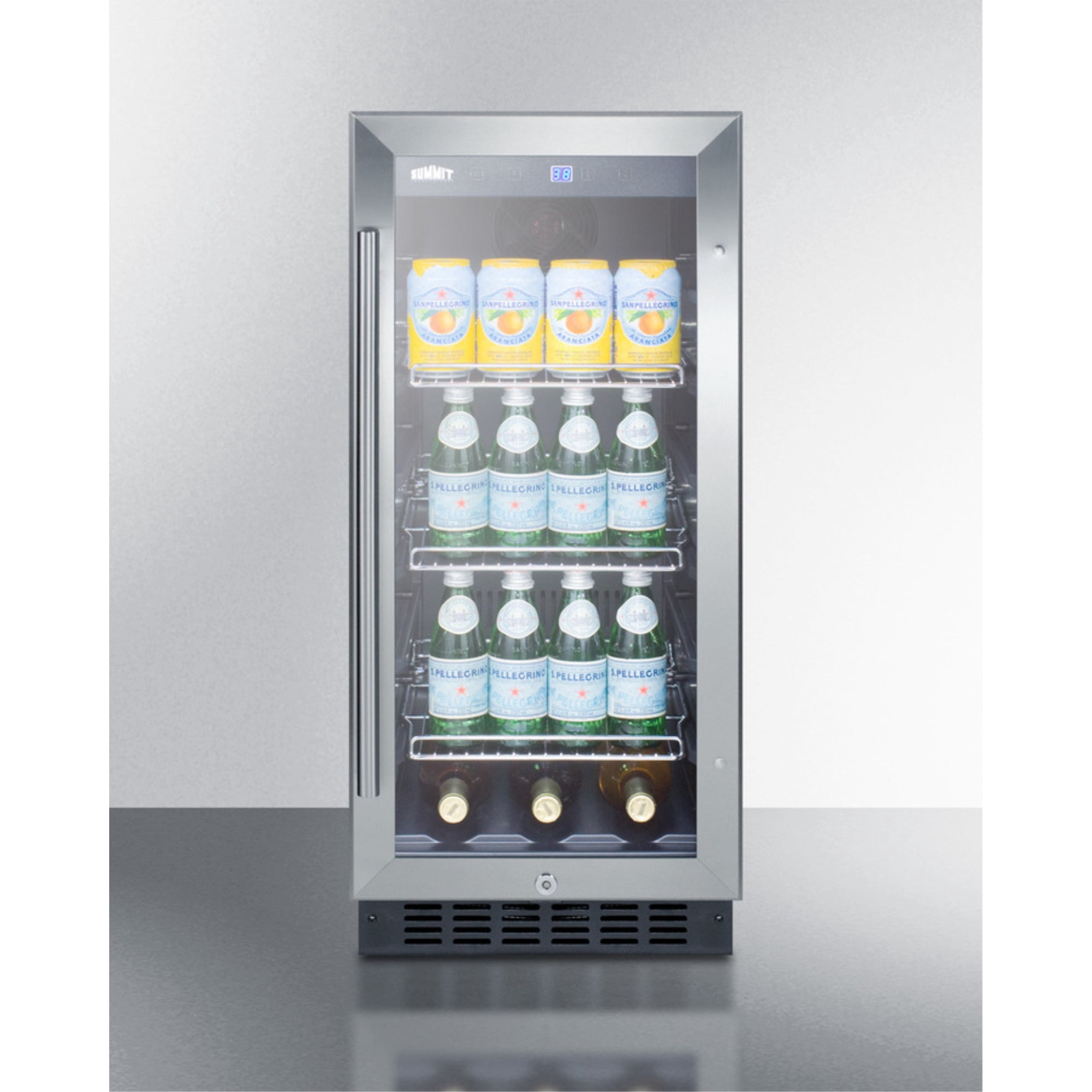 15" Built-In Beverage Cooler w/Digital Controls and SS Cabinet