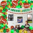 thumbnail image 4 of Football 1st Birthday Decorations, include First Down Banner, Football Monthly Photo Banner, One Year Old Centerpiece, Cake Toppers, Balloons for Boys Baby First Birthday Football Party Supplies, 4 of 8