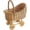 L, variant on Handmade Wicker Flower Basket Woven Rattan Pushcart Planter Small Stroller Design Fruit Gift Box with Handle for Wedding Baby Shower Centerpiece Candy Storage Home Decor