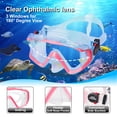thumbnail image 2 of Set de Snorkel EXP VISION Pano con 3 Ventanas Adulto Antivaho (Rosa), 2 of 7