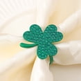 thumbnail image 5 of Hbdhejl Napkin Ring St. Patrick'S Day Napkin Rings Holder Buckle Napkin Holders Ring Metal Rhinestone Napkin Ring For St. Patrick'S Day Wedding Party Table St Patrick' S Day Napkin Ring, 5 of 5