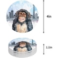 thumbnail image 1 of FMSHPON Orangutan Watercolor Set of 8 Round Coaster for Drinks, Absorbent Ceramic Stone Coasters Cup Mat with Cork Base for Home Kitchen Room Coffee Table Bar Decor, 1 of 6