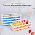 thumbnail image 3 of Ice Tray With Lid 12 Grids Easy Release Reusable Stackable Diy Summer Cocktails Ice Cube Tray Mold Kitchen Tools, 3 of 5