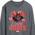 thumbnail image 3 of Marvel Deadpool - Love Hurts - Men's Long Sleeve Graphic T-Shirt, 3 of 5
