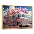 thumbnail image 2 of Designart "Soft Hued Ice Cream Vendor" Truck Floater Framed Canvas Prints, 2 of 5