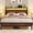 Brown, variant on Bolvdo Twin Bed Frame with Headboard & Footboard, LED Light & Charging Station, Under-Bed Storage, Noise-Free, No Box Spring Needed, Easy Assembly, Rustic Gray
