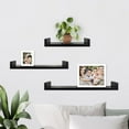 thumbnail image 3 of 3PC U SHELF SET  BLACK, 3 of 3
