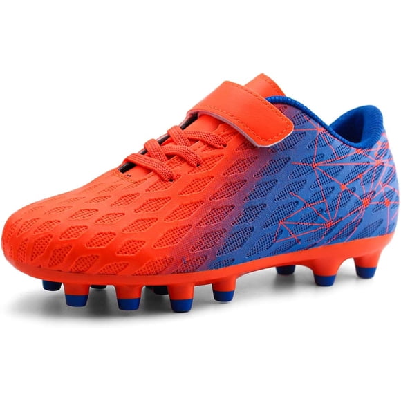 Kids Firm Ground Soccer Cleats Boys Girls Athletic Outdoor Football Shoes