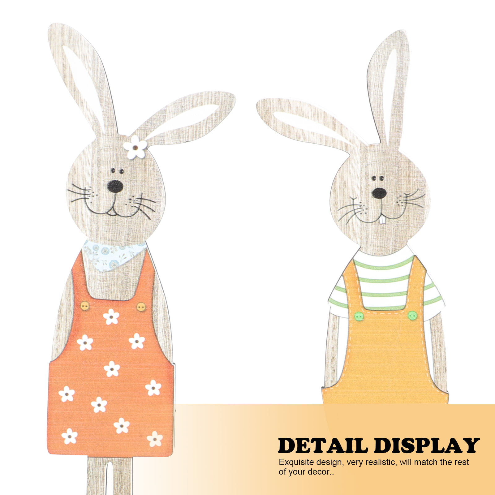 Details about   Ten Easter Rabbit multi col wooden toppers 1"x1" app Docrafts Scrapbk cards New 