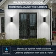 thumbnail image 4 of Luxrite Dusk to Dawn LED Outdoor Wall Light, 12", Up or Up and Down Light, 3CCT 3000K-5000K, 20/30/40W, IP65, ETL 2-Pack, 4 of 7