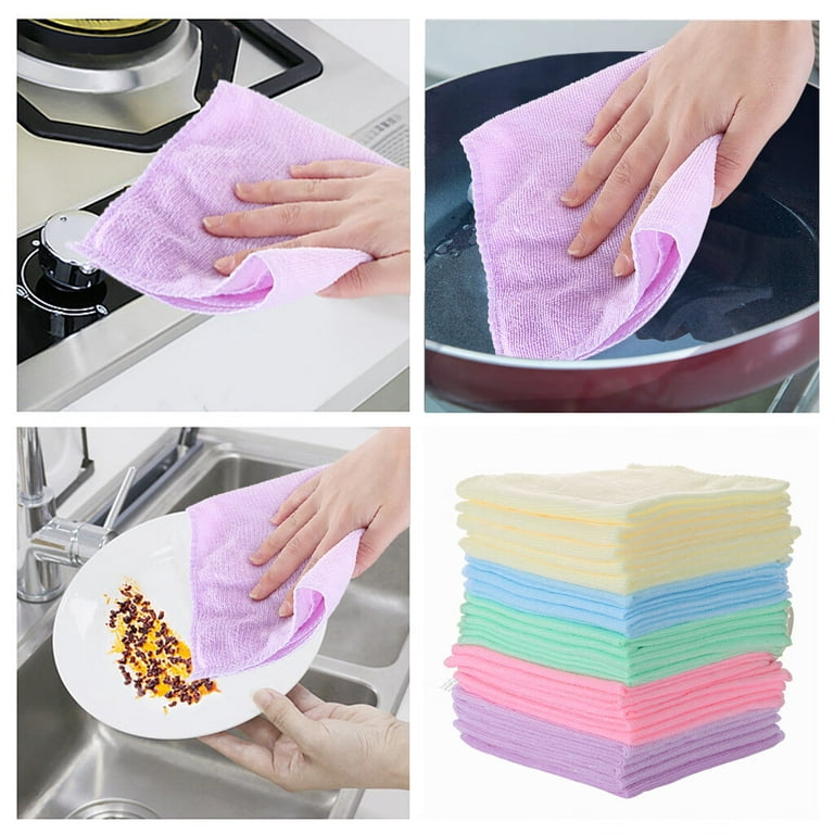 iCooker Microfiber Cleaning Cloths for Cars And Household Cleaner 15 x 12,  6 Pack 