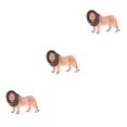 thumbnail image 1 of Guardoinrt Interactive Simulation Animal Figures Model for Kids Educational Toys Male Lion Type A 3Set, 1 of 6