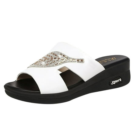 

Youmylove Sandals Women Soft Sole Sandals Women Shoes Wearing Thick Soles Fashion Versatile Women Slippers Summer Comfy Daily Simple Walking Footwears