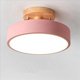 thumbnail image 4 of 3X Lámparas de Techo Modernas LED Nordic Wood Lighting Fixture Luminaria de Interior Cocina Salón Dormitorio Baño Rosa, 4 of 4