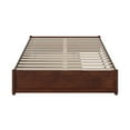 thumbnail image 2 of Barcelona Full Solid Wood Panel Platform Bed with Twin Trundle in Walnut, 2 of 5