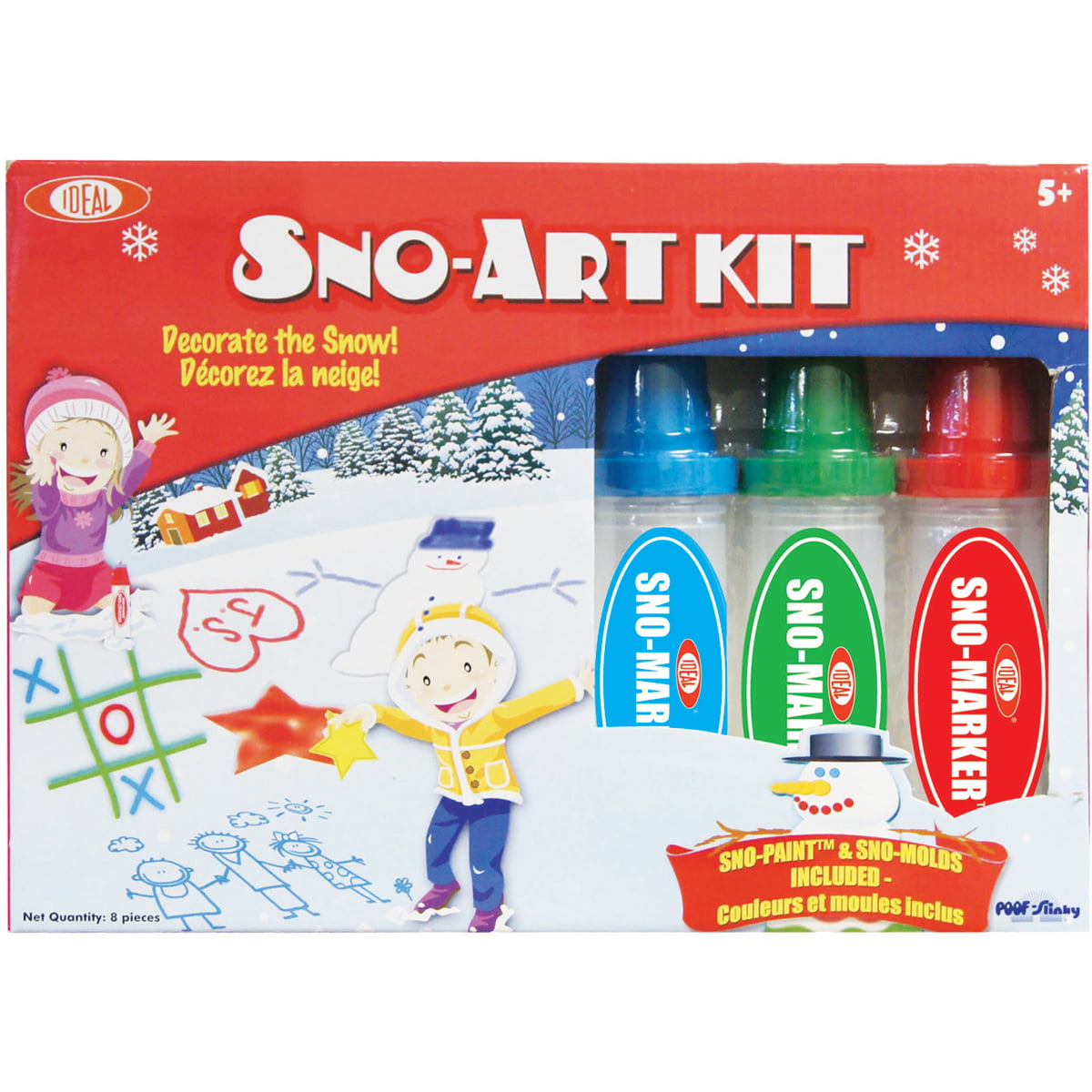 New Sno-Ultimate Deluxe Snow Art Set by Ideal that Glows in the Dark 