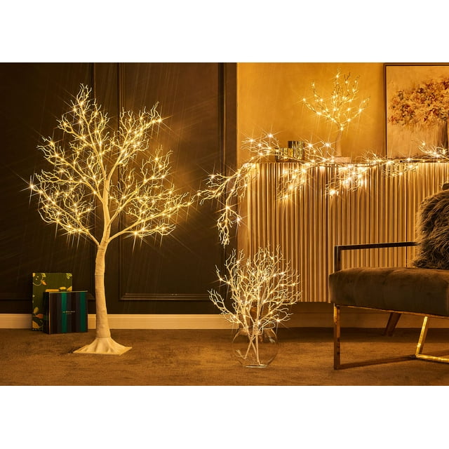 Lighted Garland with Timer 120 LED Fairy Lights 6FT, Decorative Garland
