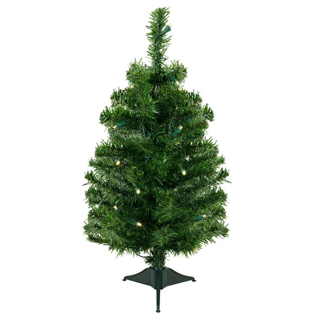Árbol de Navidad Northlight de 60 cm preiluminado con 25 LED de color blanco cálido
