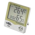thumbnail image 1 of AR867 LCD Termómetro higrómetro digital Medidor de temperatura de humedad dual Probador para interiores y exteriores Estación meteorológica con calendario y alarma de reloj, 1 of 5