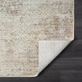 thumbnail image 6 of LR Home Brielle Rus Damask Indoor Polyester Blend Area Rug, Gray/Beige, 7'9" x 9'9", 6 of 10